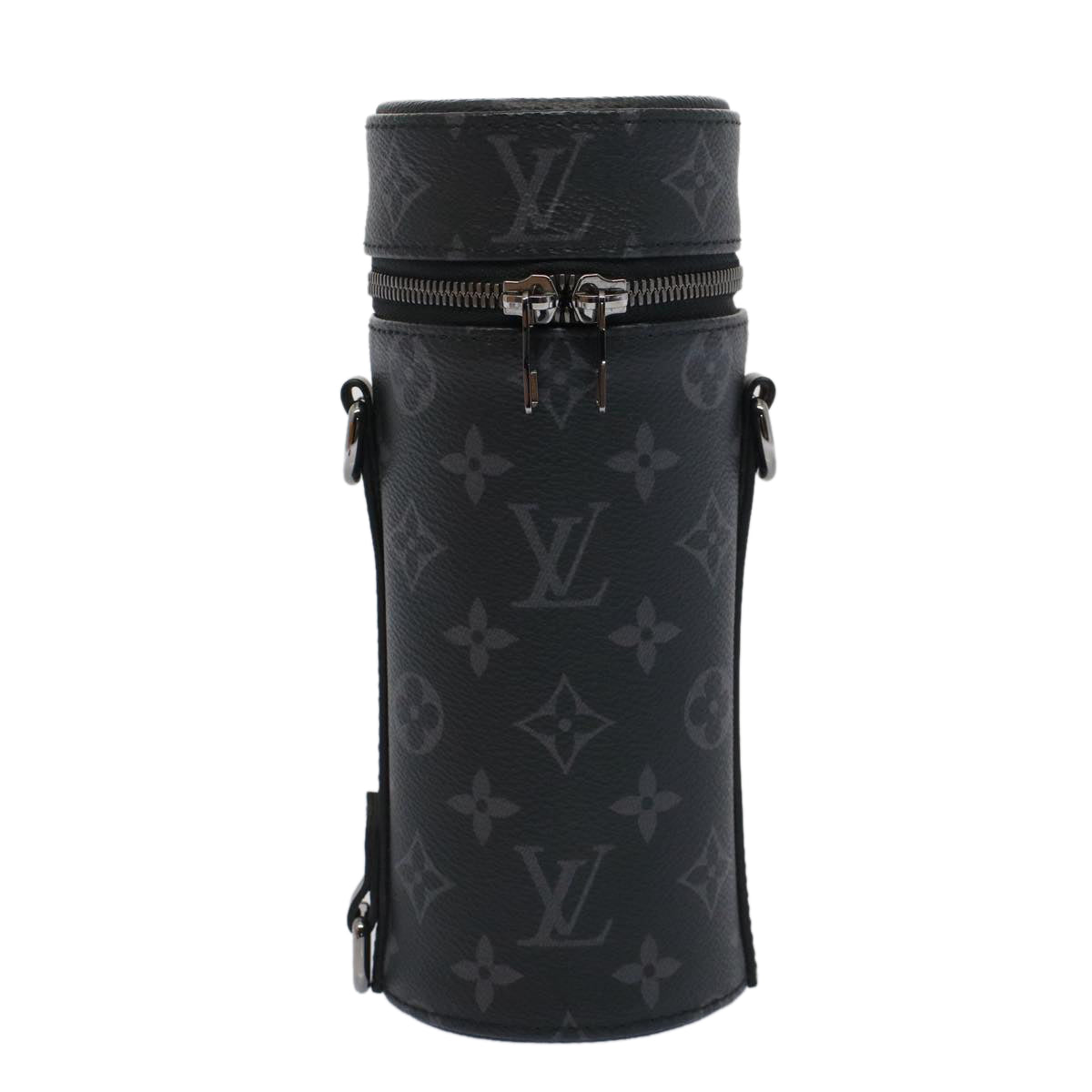 LOUIS VUITTON Monogram Eclipse Bottle Holder Porte Boutille GI0398 Auth 52074A