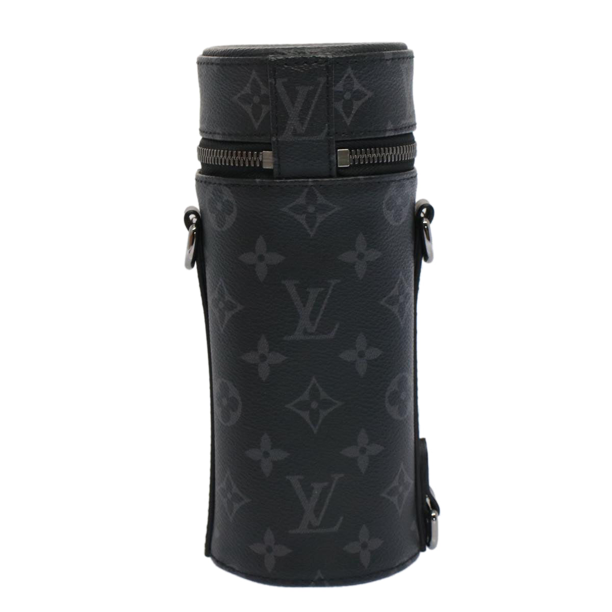 LOUIS VUITTON Monogram Eclipse Bottle Holder Porte Boutille GI0398 Auth 52074A