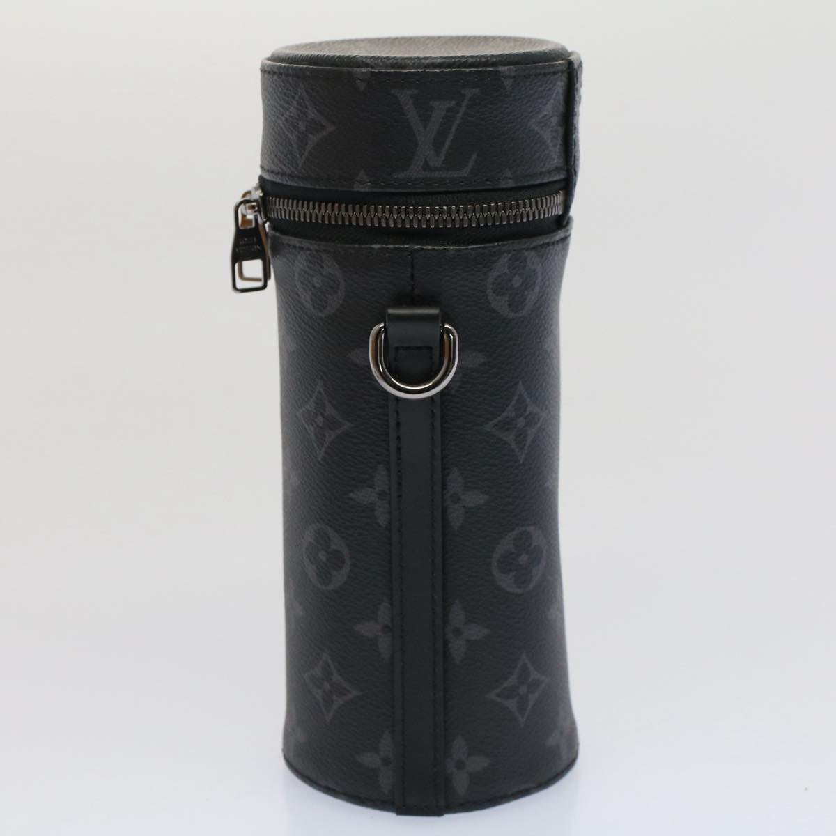 LOUIS VUITTON Monogram Eclipse Bottle Holder Porte Boutille GI0398 Auth 52074A