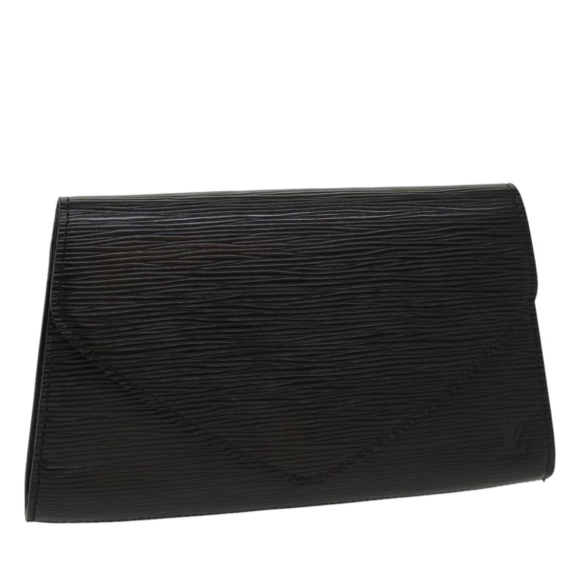 LOUIS VUITTON Epi Art Deco Clutch Bag Black M52632 LV Auth 52082