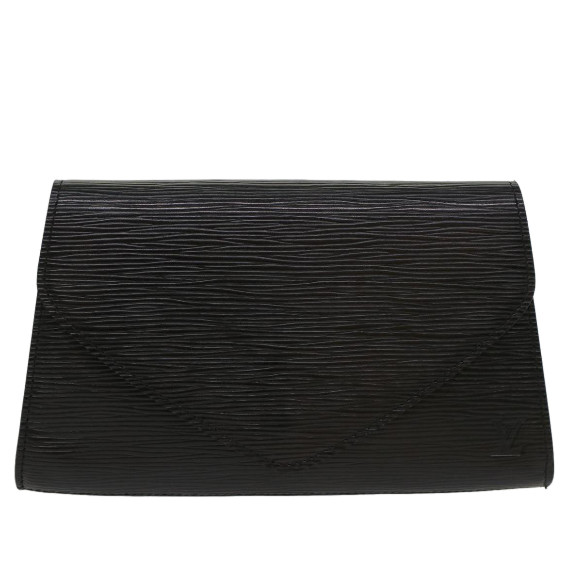 LOUIS VUITTON Epi Art Deco Clutch Bag Black M52632 LV Auth 52082