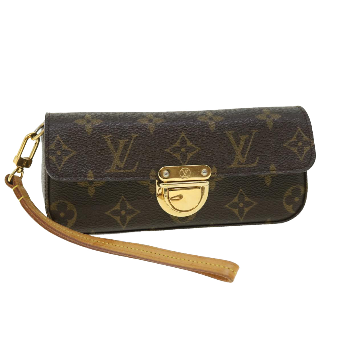 LOUIS VUITTON Monogram Pochette lagoon Glasses Case M60008 LV Auth 52097