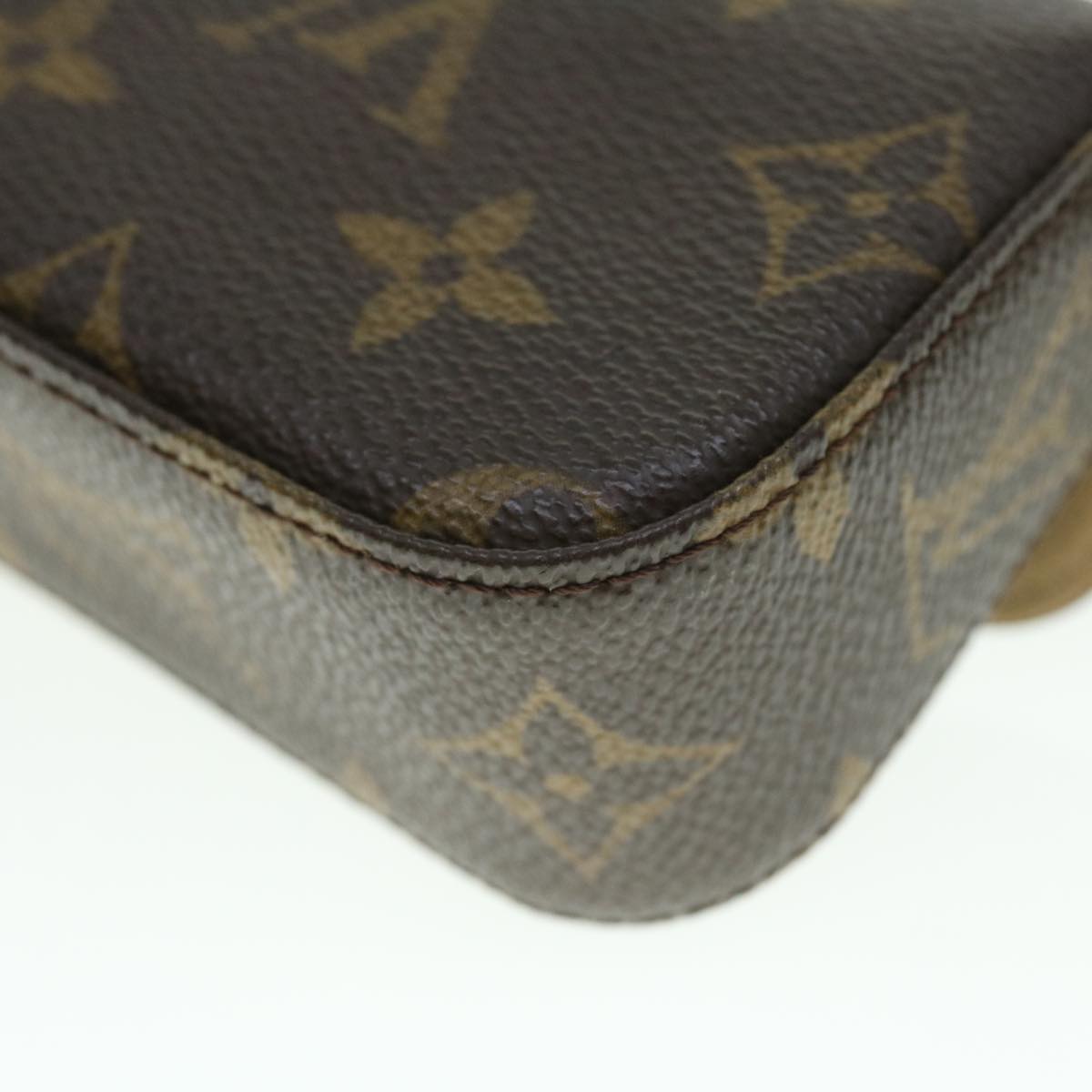 LOUIS VUITTON Monogram Pochette lagoon Glasses Case M60008 LV Auth 52097