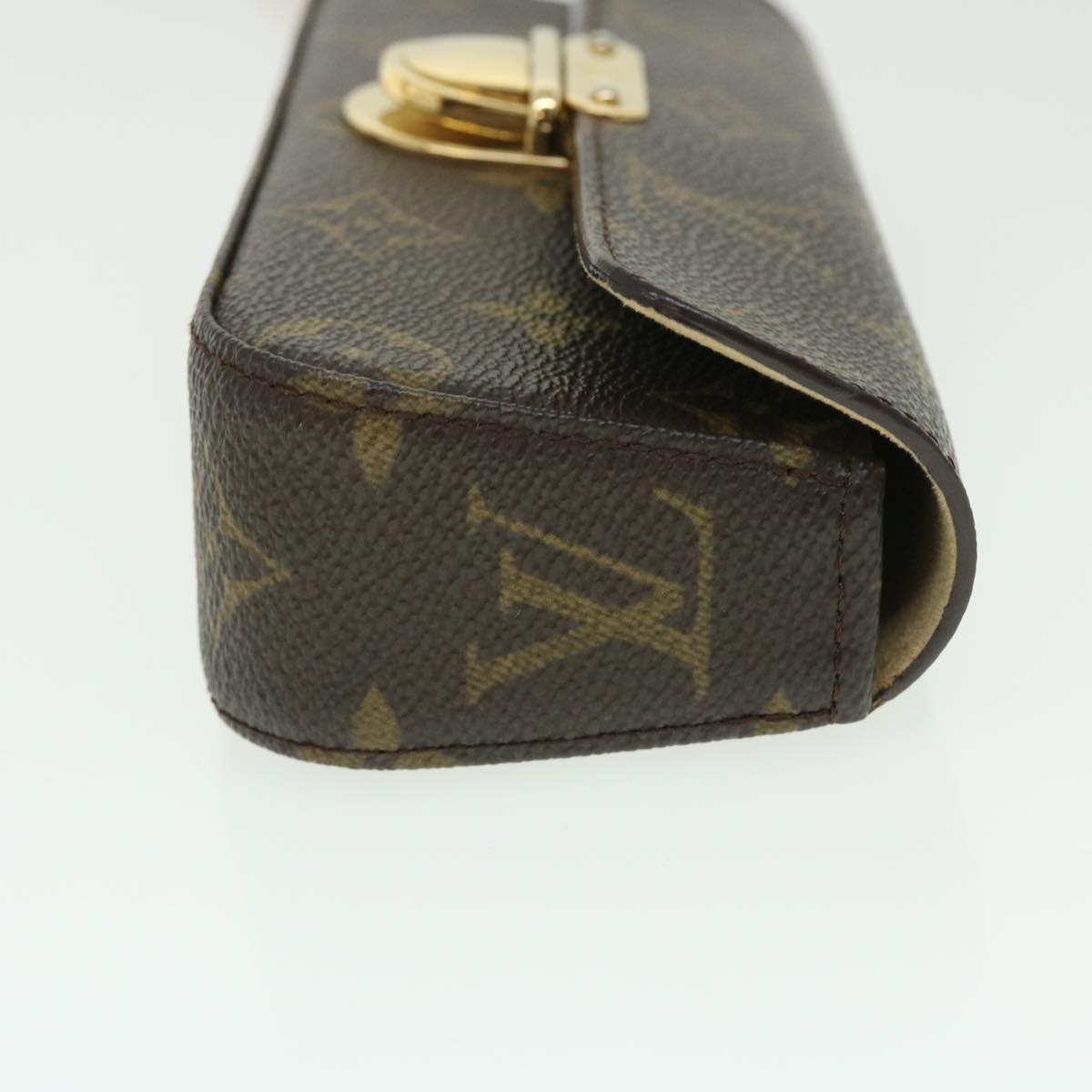 LOUIS VUITTON Monogram Pochette lagoon Glasses Case M60008 LV Auth 52097