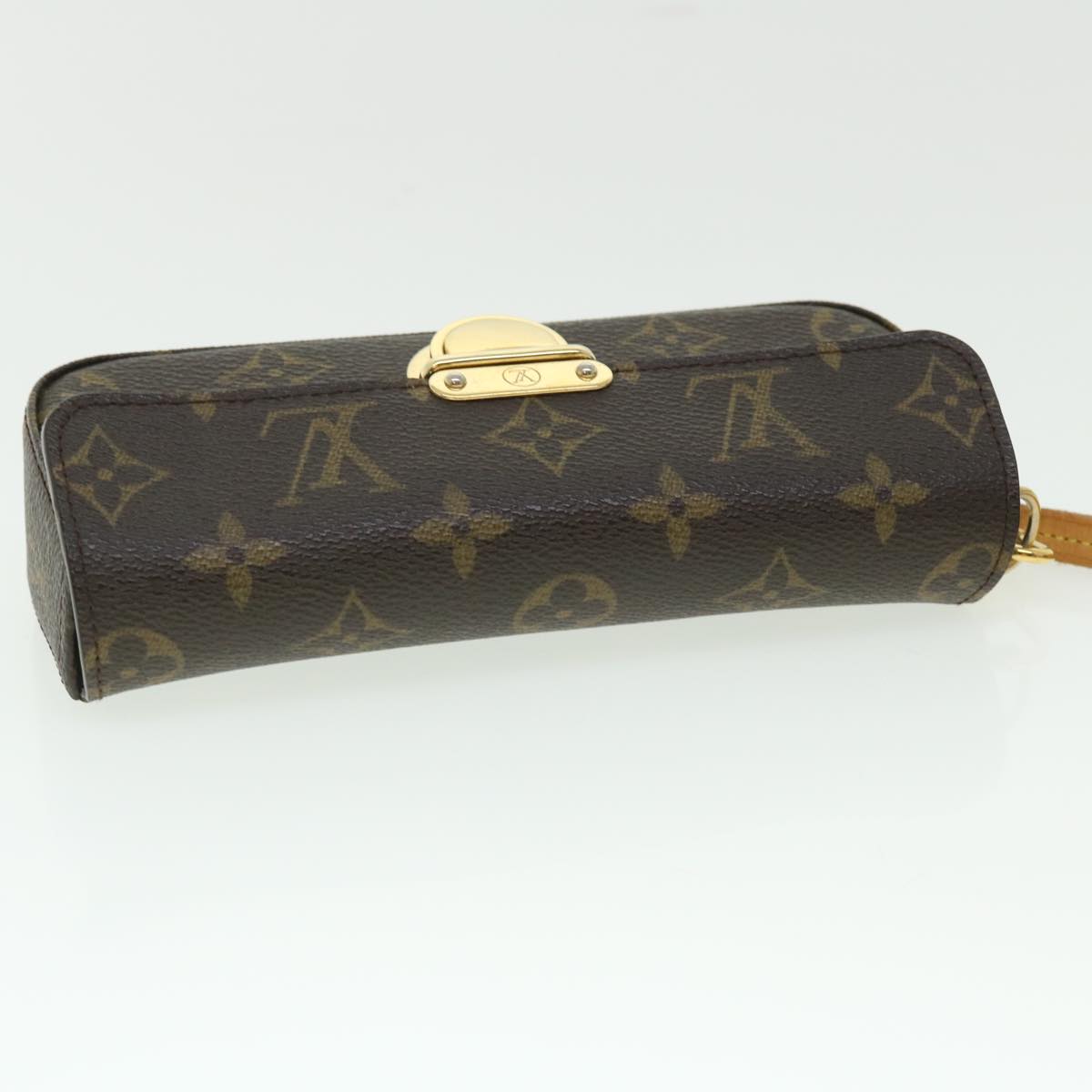 LOUIS VUITTON Monogram Pochette lagoon Glasses Case M60008 LV Auth 52097