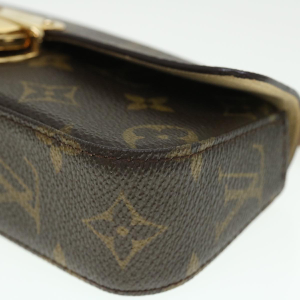 LOUIS VUITTON Monogram Pochette lagoon Glasses Case M60008 LV Auth 52097