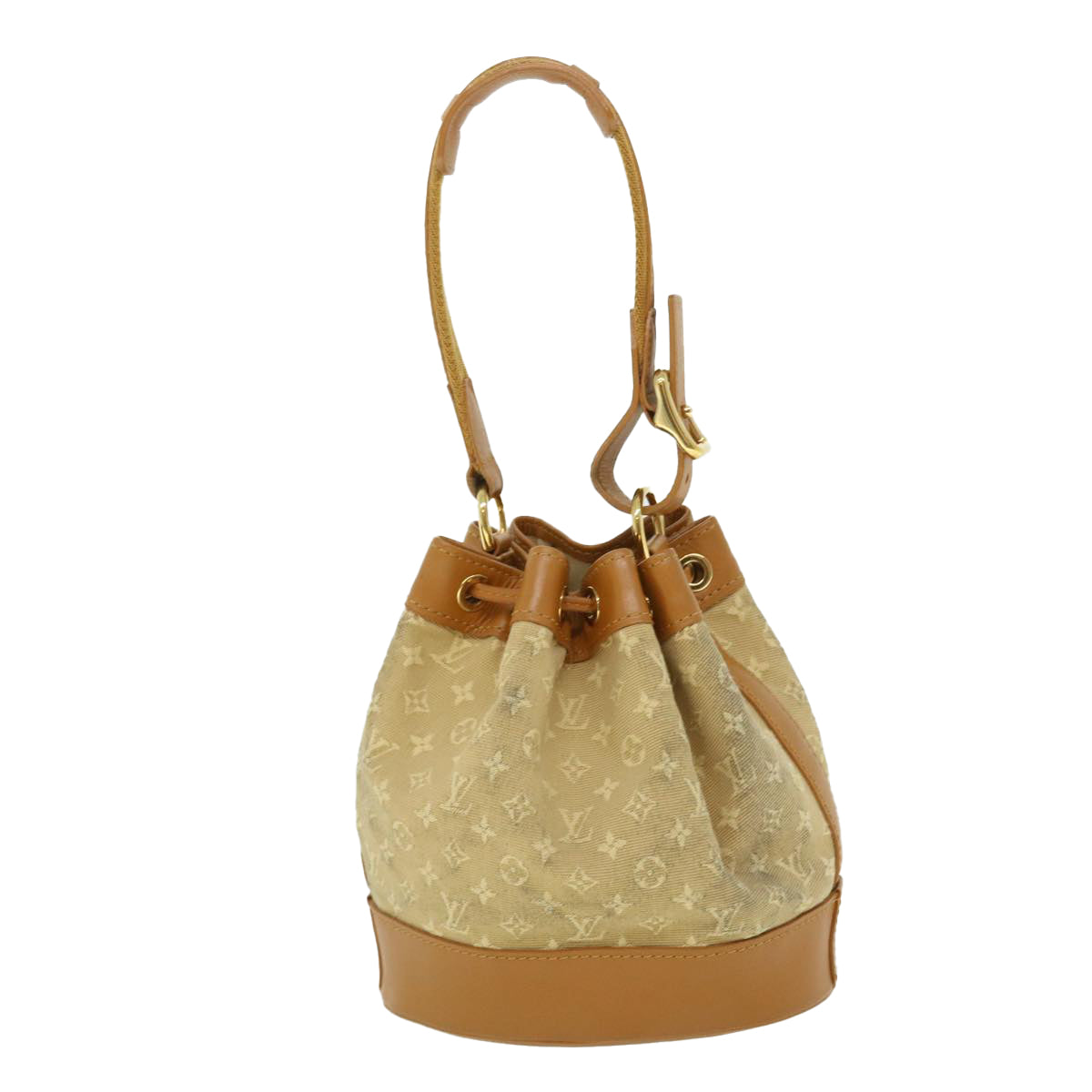 LOUIS VUITTON Monogram Mini Noelie Shoulder Bag Beige M92689 LV Auth 52116 - 0