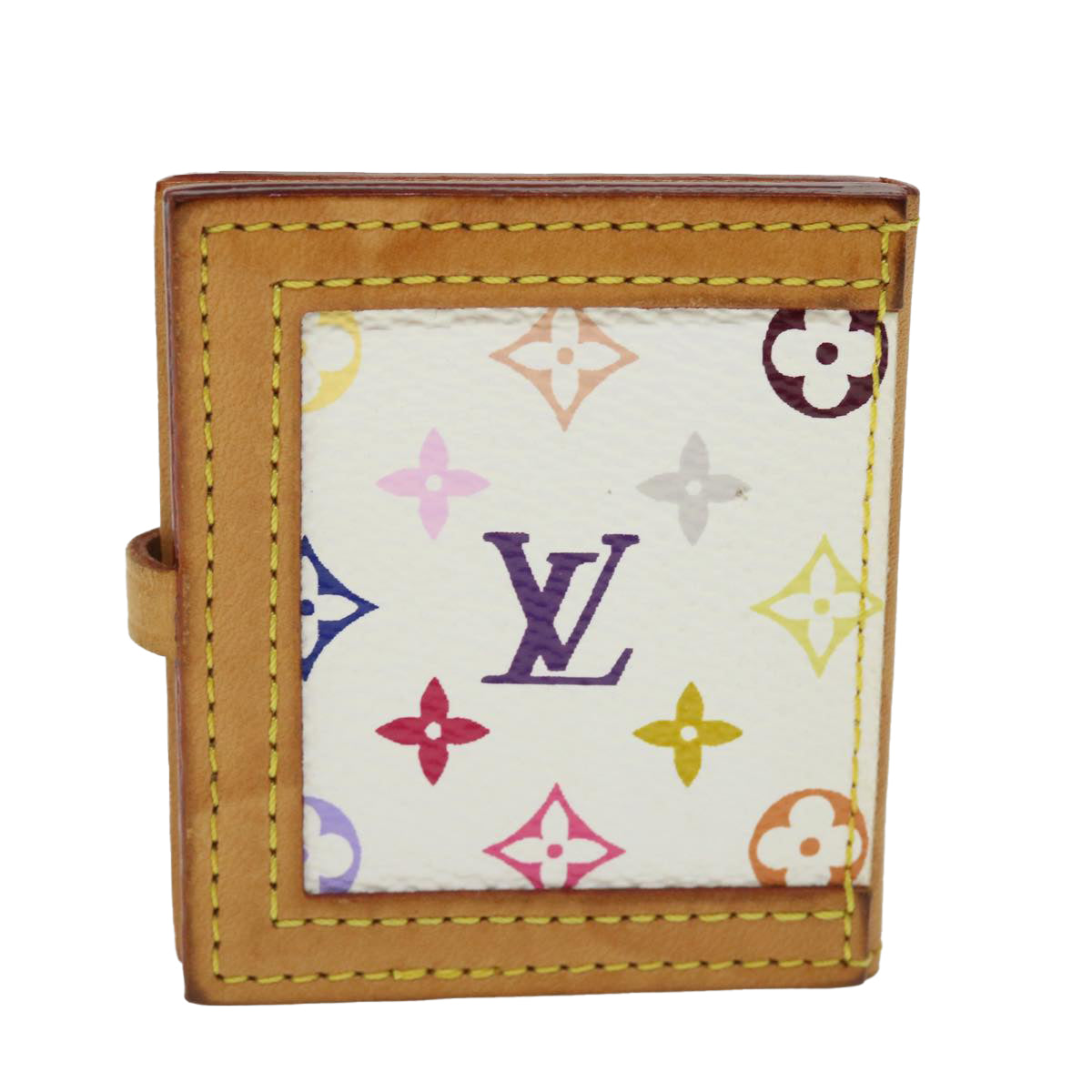 LOUIS VUITTON Monogram Multicolor Porte Photo 2 Frame White M58003 LV Auth 52147 - 0