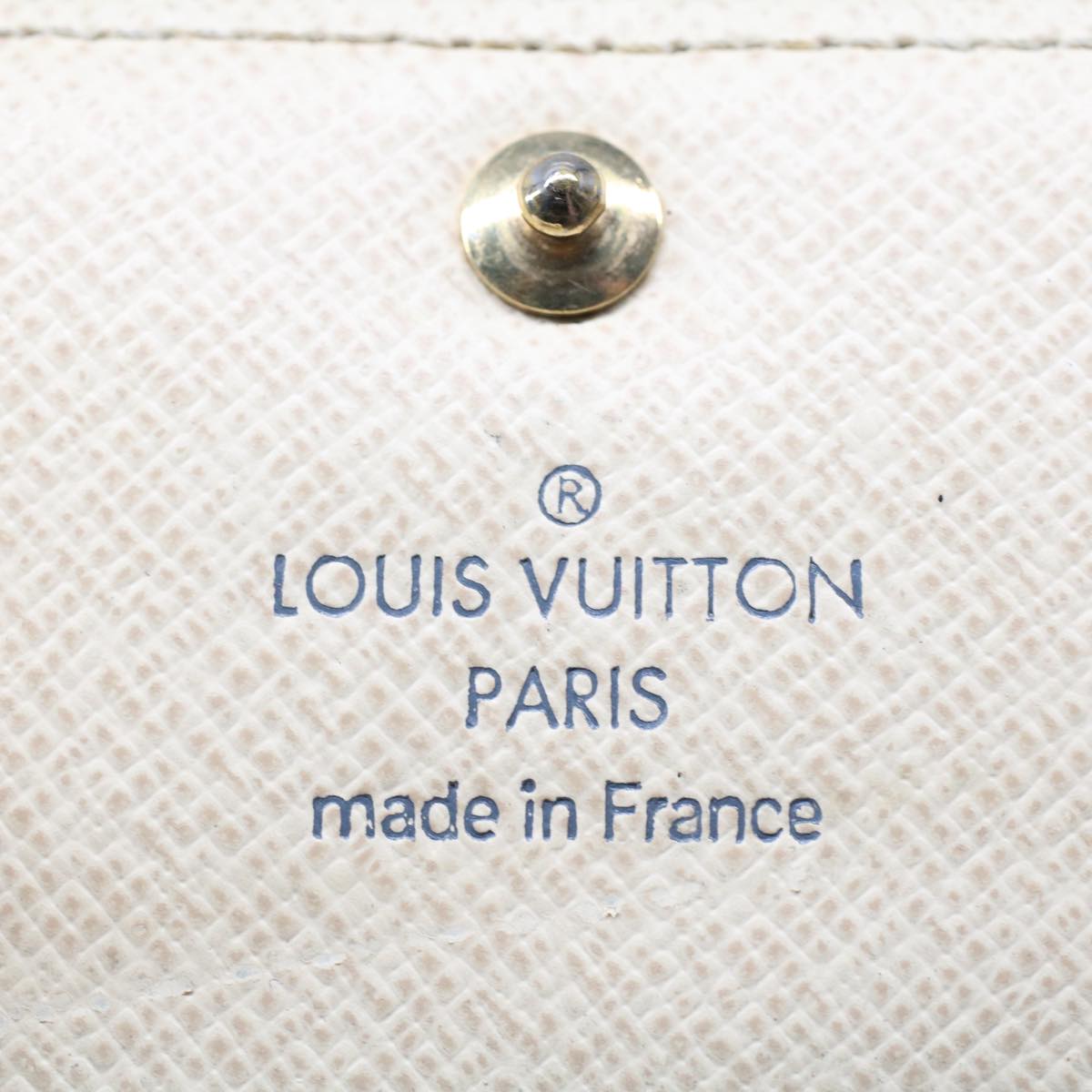 LOUIS VUITTON Damier Azur Multicles 6 Key Case N61745 LV Auth 52150