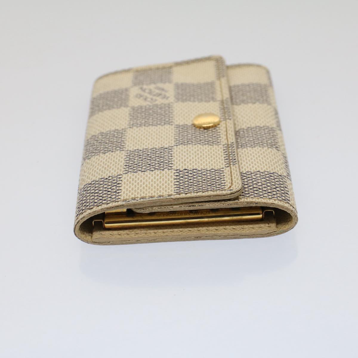 LOUIS VUITTON Damier Azur Multicles 6 Key Case N61745 LV Auth 52169