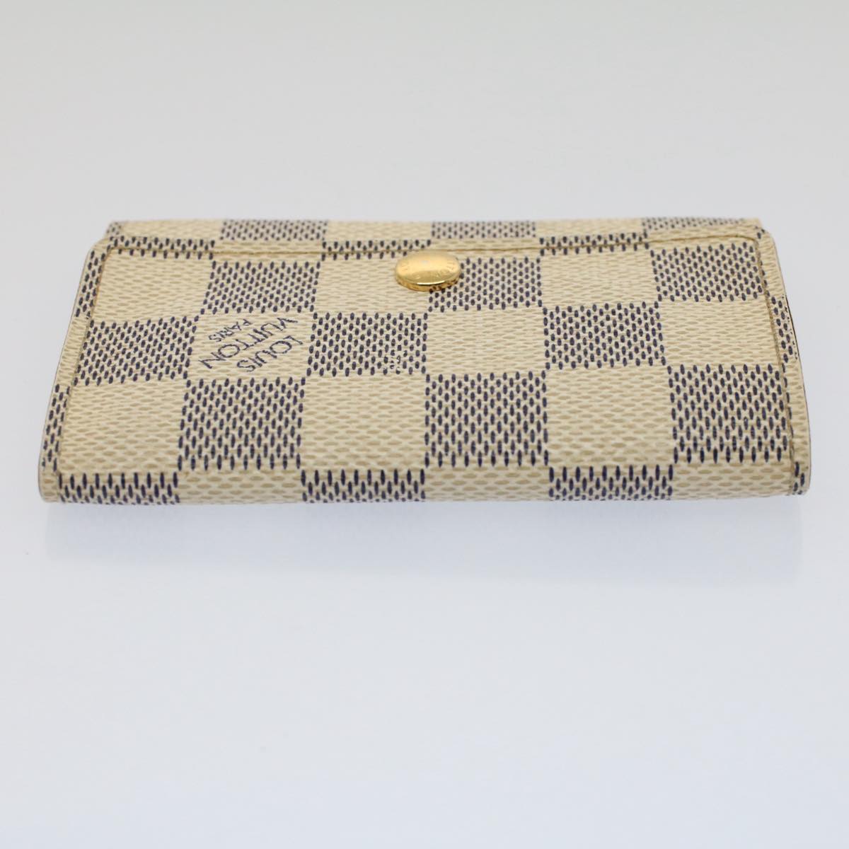 LOUIS VUITTON Damier Azur Multicles 6 Key Case N61745 LV Auth 52169