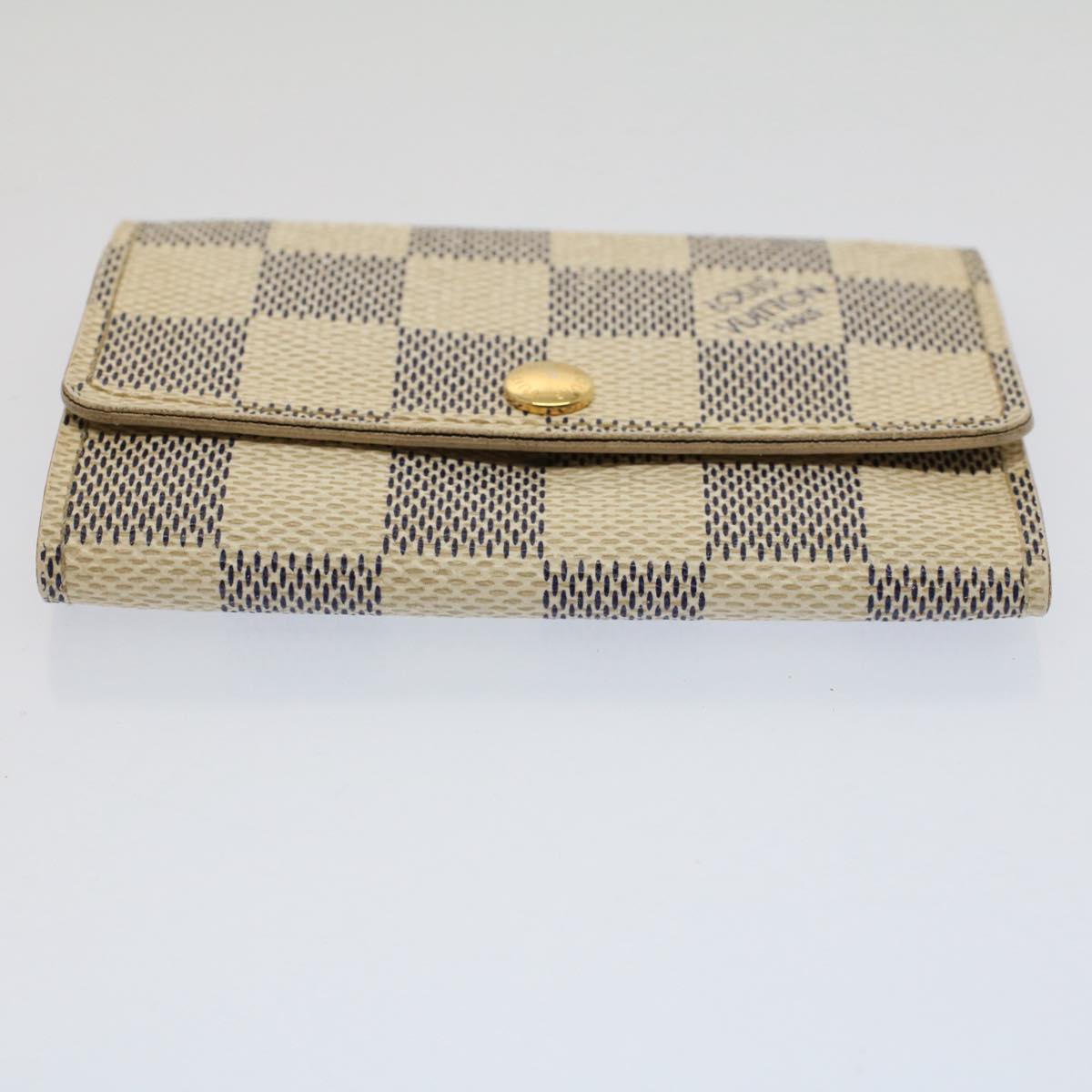 LOUIS VUITTON Damier Azur Multicles 6 Key Case N61745 LV Auth 52169