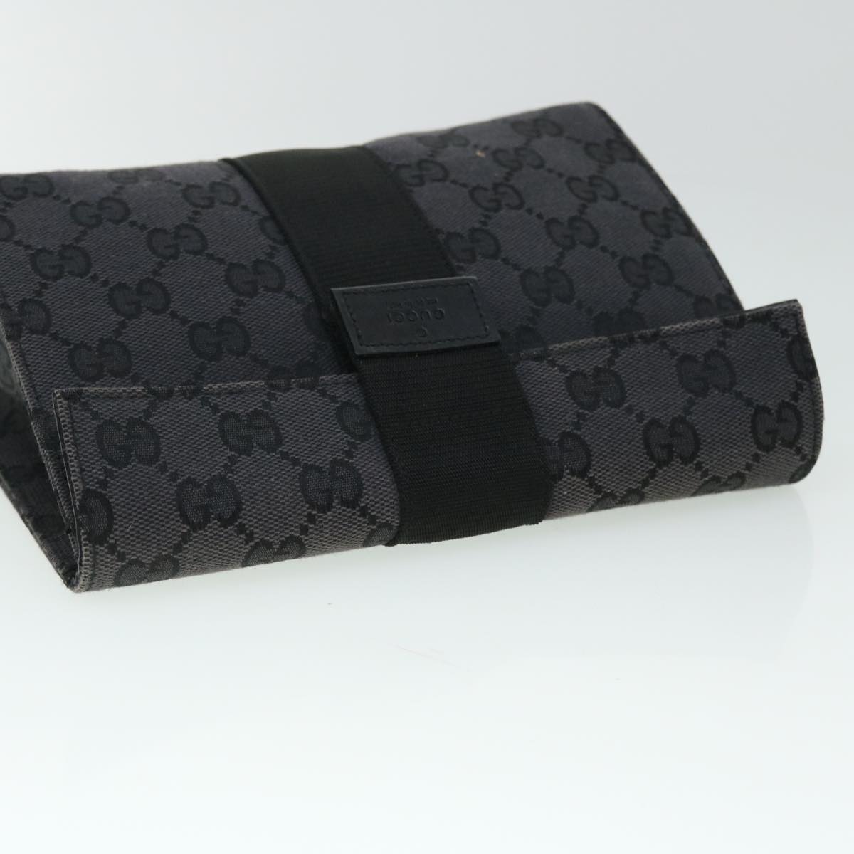 GUCCI GG Canvas Clutch Bag Black 039 0992 001998 Auth 52175