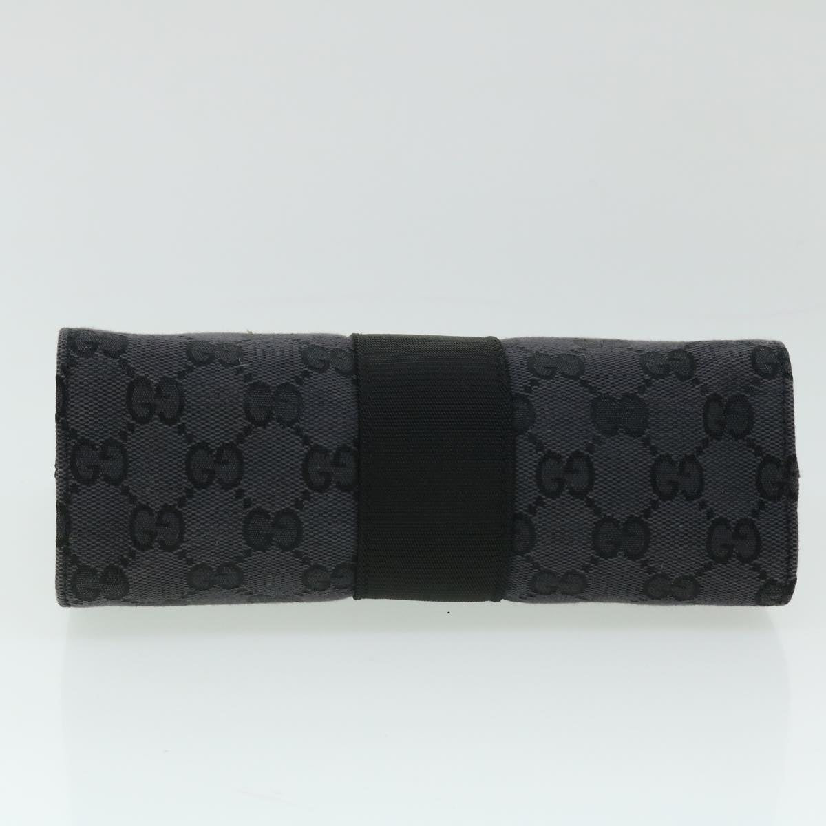 GUCCI GG Canvas Clutch Bag Black 039 0992 001998 Auth 52175