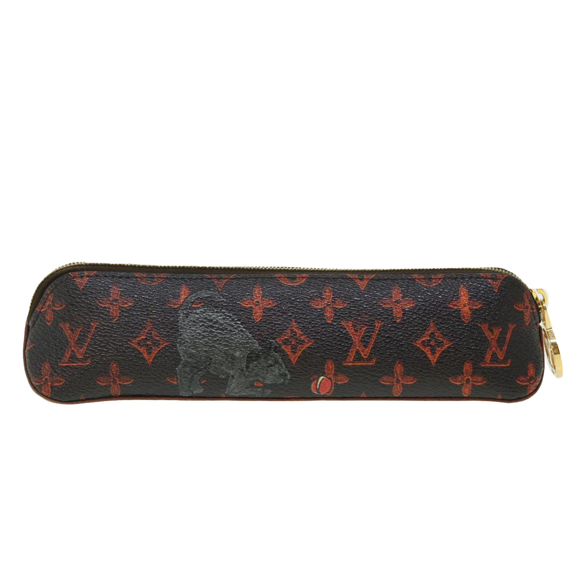 LOUIS VUITTON Catgram Trousse Elizabeth Pen Case GI0357 LV Auth 52176 - 0