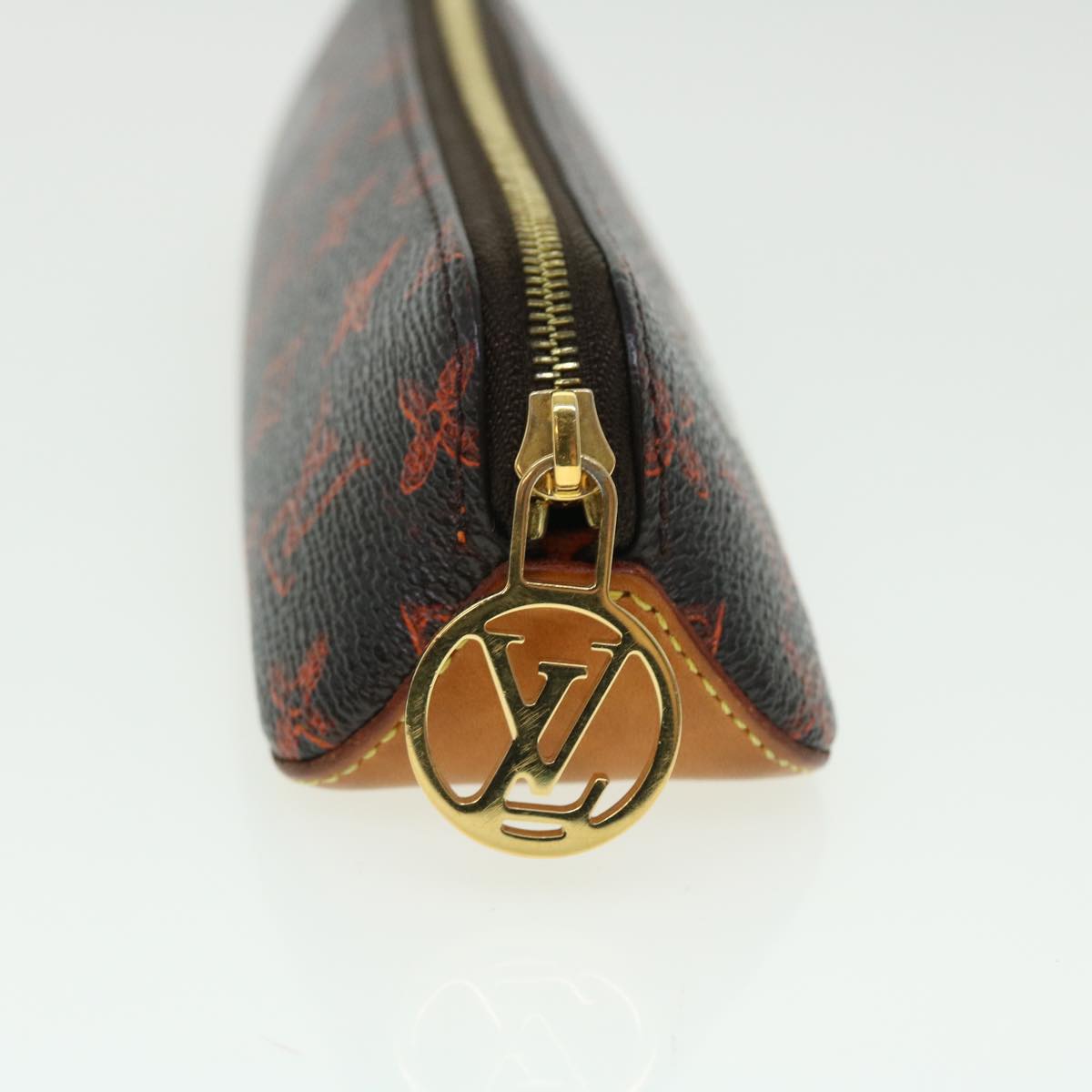 LOUIS VUITTON Catgram Trousse Elizabeth Pen Case GI0357 LV Auth 52176