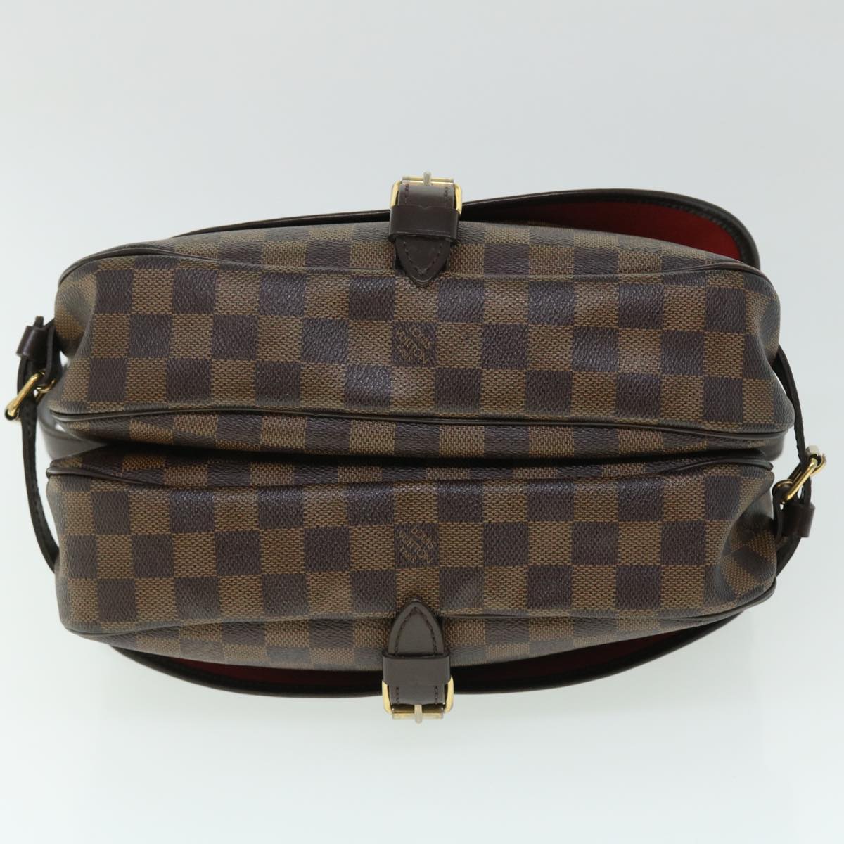 LOUIS VUITTON Damier Ebene Saumur 30 Shoulder Bag N48081 LV Auth 52199