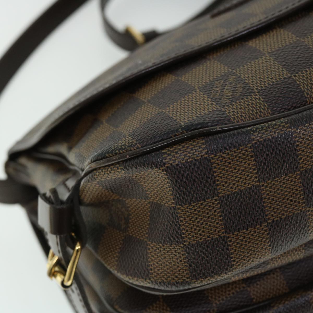 LOUIS VUITTON Damier Ebene Saumur 30 Shoulder Bag N48081 LV Auth 52199