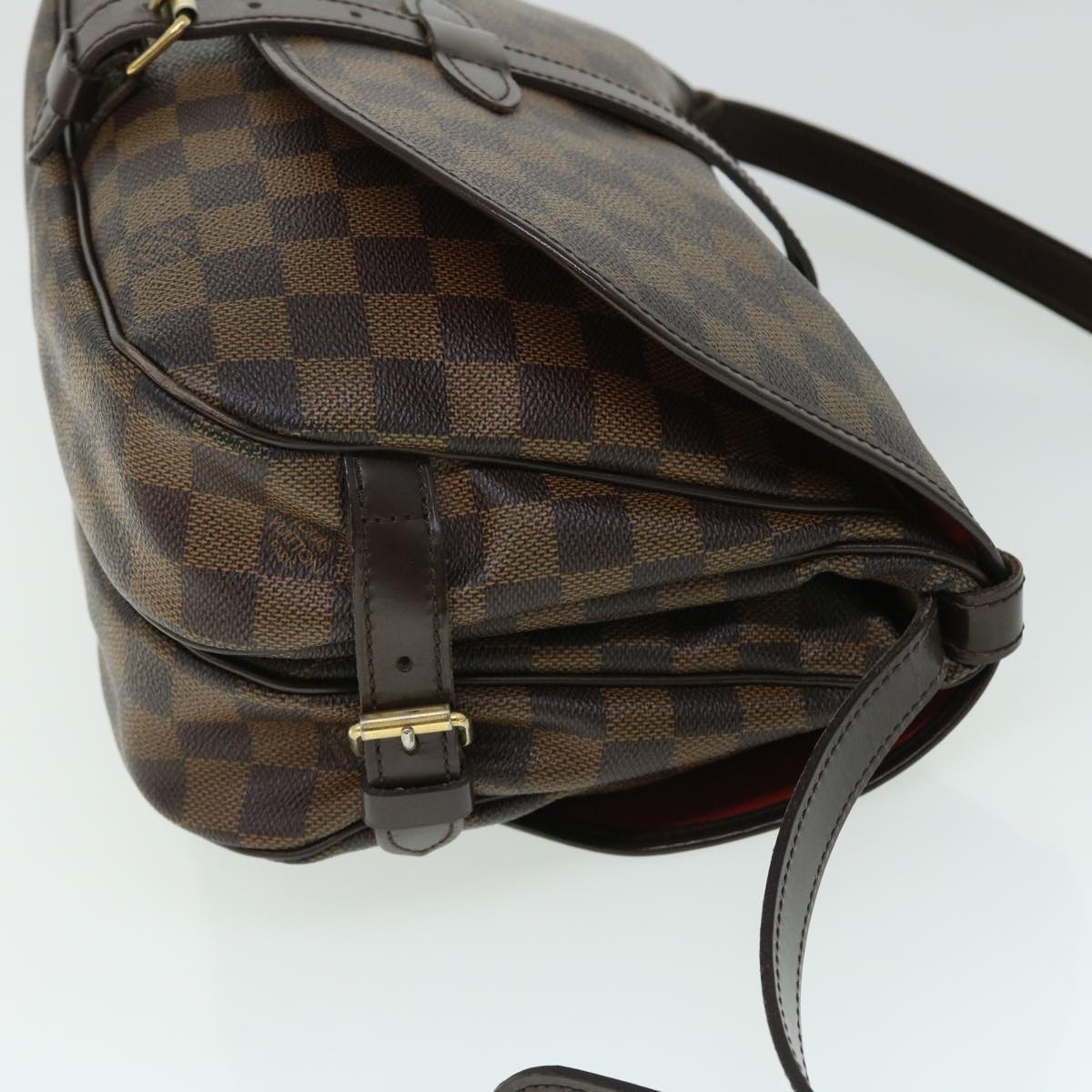 LOUIS VUITTON Damier Ebene Saumur 30 Shoulder Bag N48081 LV Auth 52199