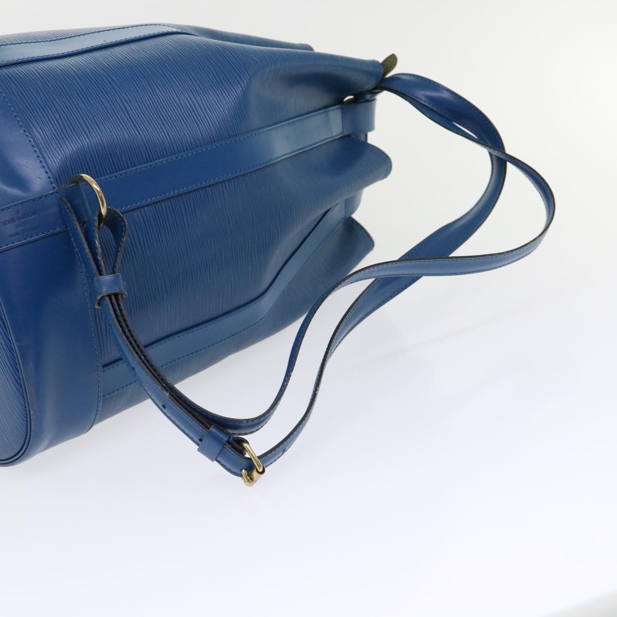 LOUIS VUITTON Epi Randonnee PM Shoulder Bag Blue M52355 LV Auth 52237