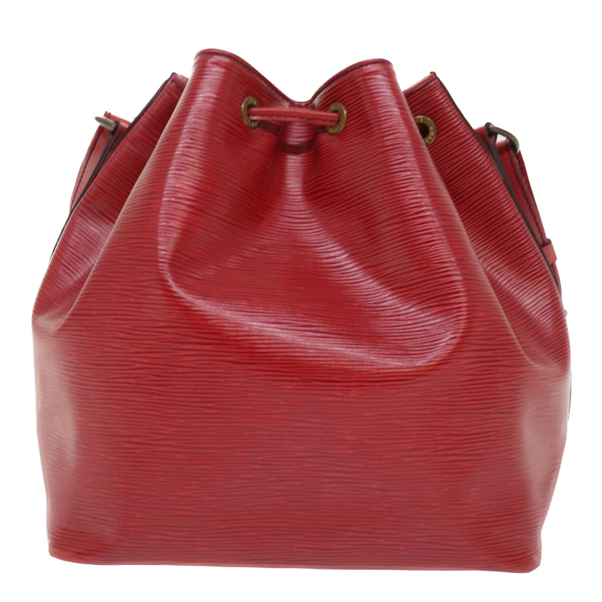 LOUIS VUITTON Epi Petit Noe Shoulder Bag Red M44107 LV Auth 52238