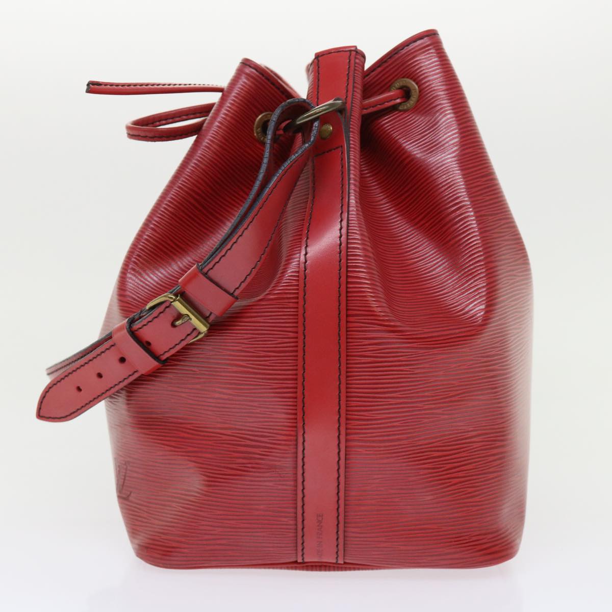 LOUIS VUITTON Epi Petit Noe Shoulder Bag Red M44107 LV Auth 52238