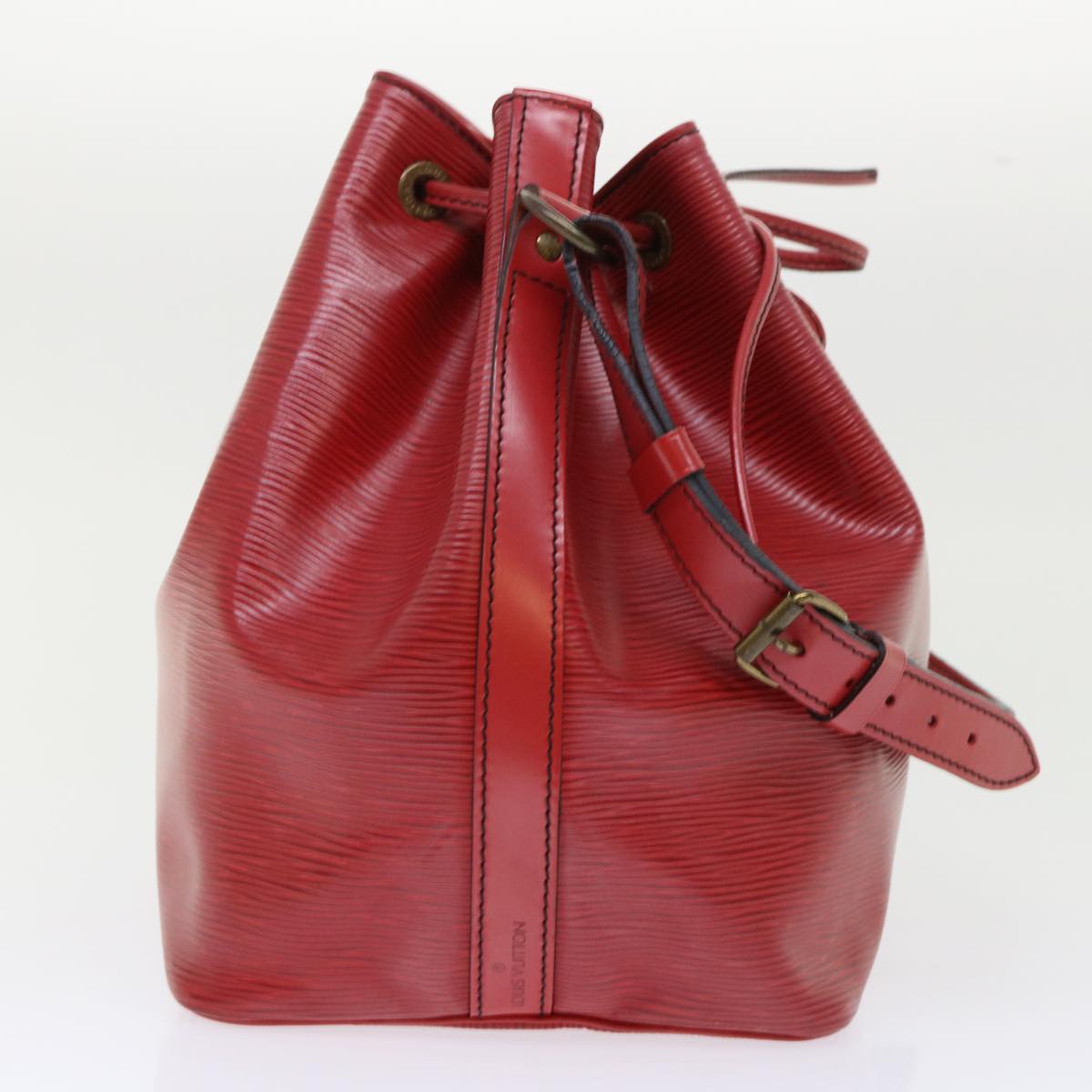 LOUIS VUITTON Epi Petit Noe Shoulder Bag Red M44107 LV Auth 52238