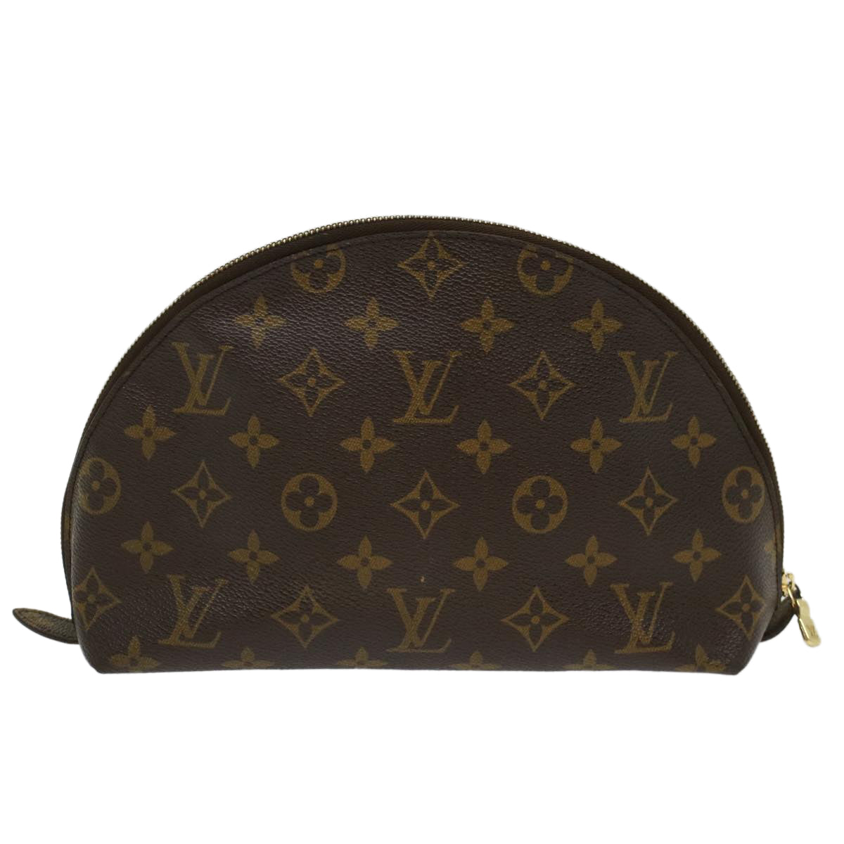 LOUIS VUITTON Monogram Trousse Demi Ronde Cosmetic Pouch M47520 LV Auth 52288 - 0