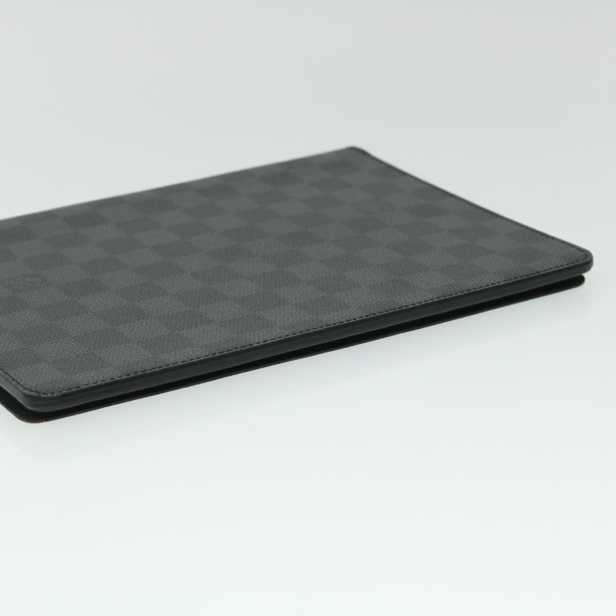 LOUIS VUITTON Damier Graphite Folio iPad Case N60048 LV Auth 52304