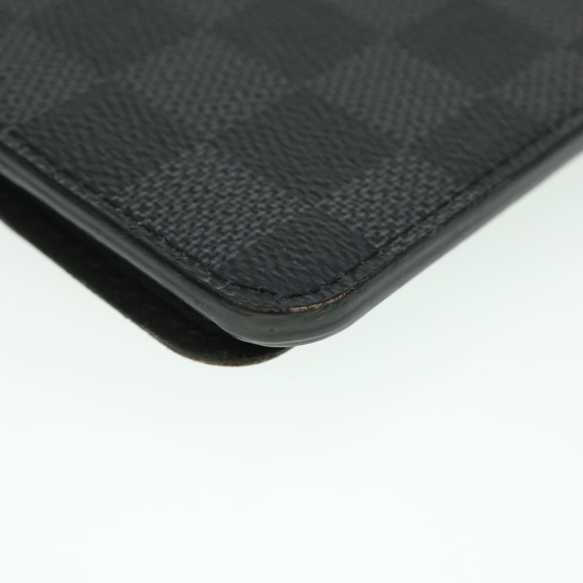 LOUIS VUITTON Damier Graphite Folio iPad Case N60048 LV Auth 52304