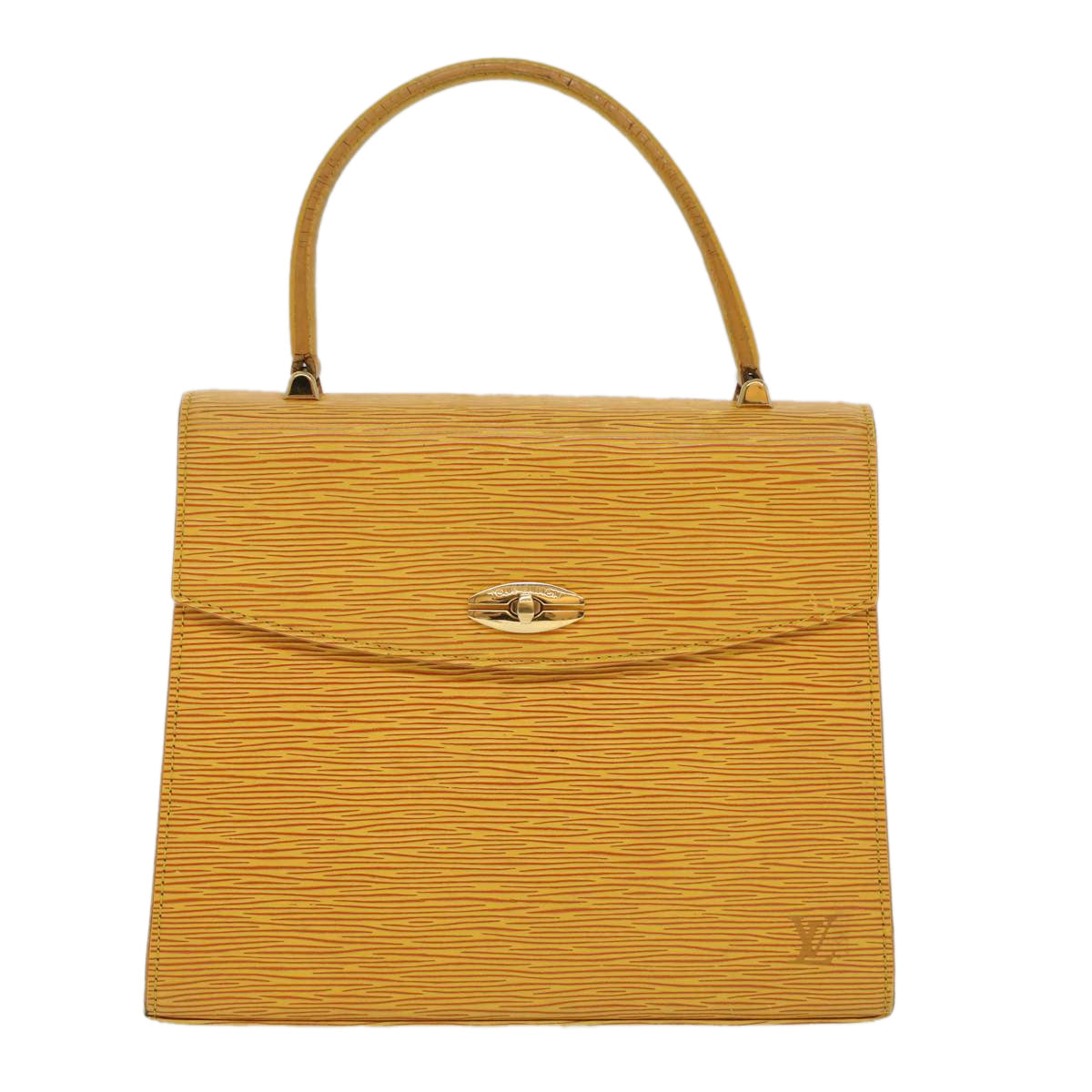 LOUIS VUITTON Epi Malesherbes Hand Bag Tassili Yellow Jonne M52379 Auth 52352