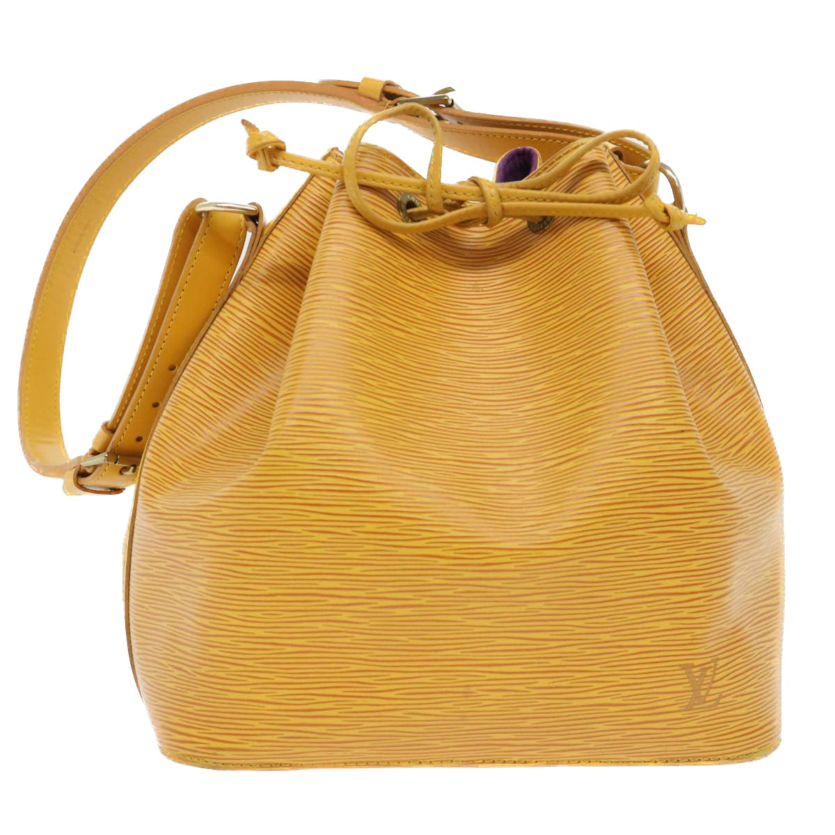 LOUIS VUITTON Epi Petit Noe Shoulder Bag Tassili Yellow M44109 LV Auth 52382