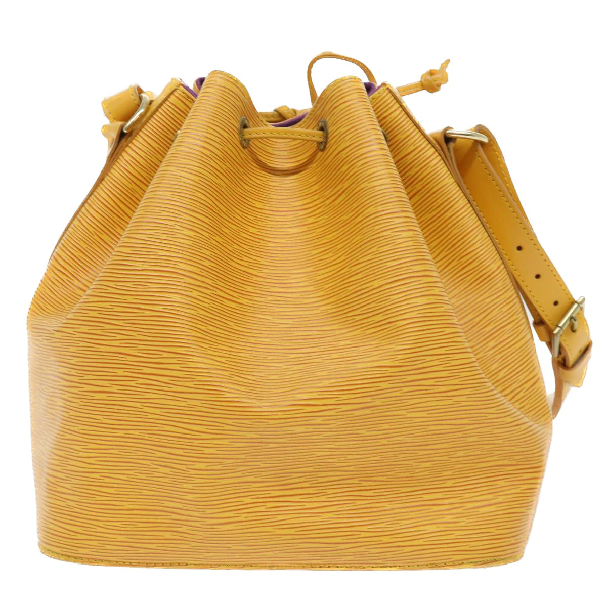 LOUIS VUITTON Epi Petit Noe Shoulder Bag Tassili Yellow M44109 LV Auth 52382