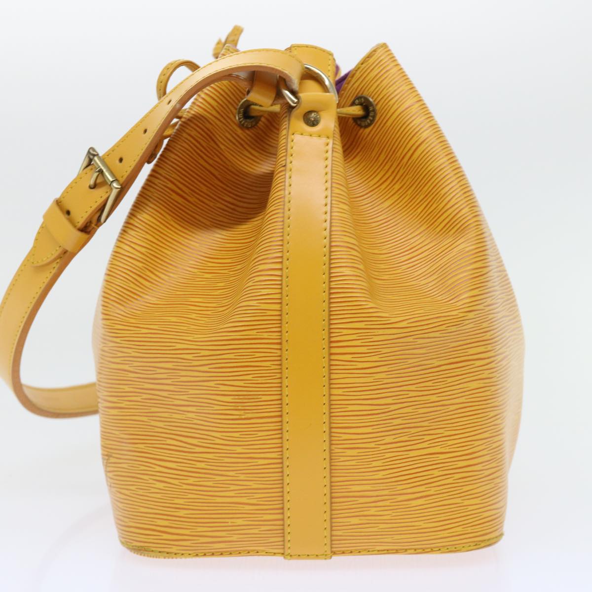 LOUIS VUITTON Epi Petit Noe Shoulder Bag Tassili Yellow M44109 LV Auth 52382