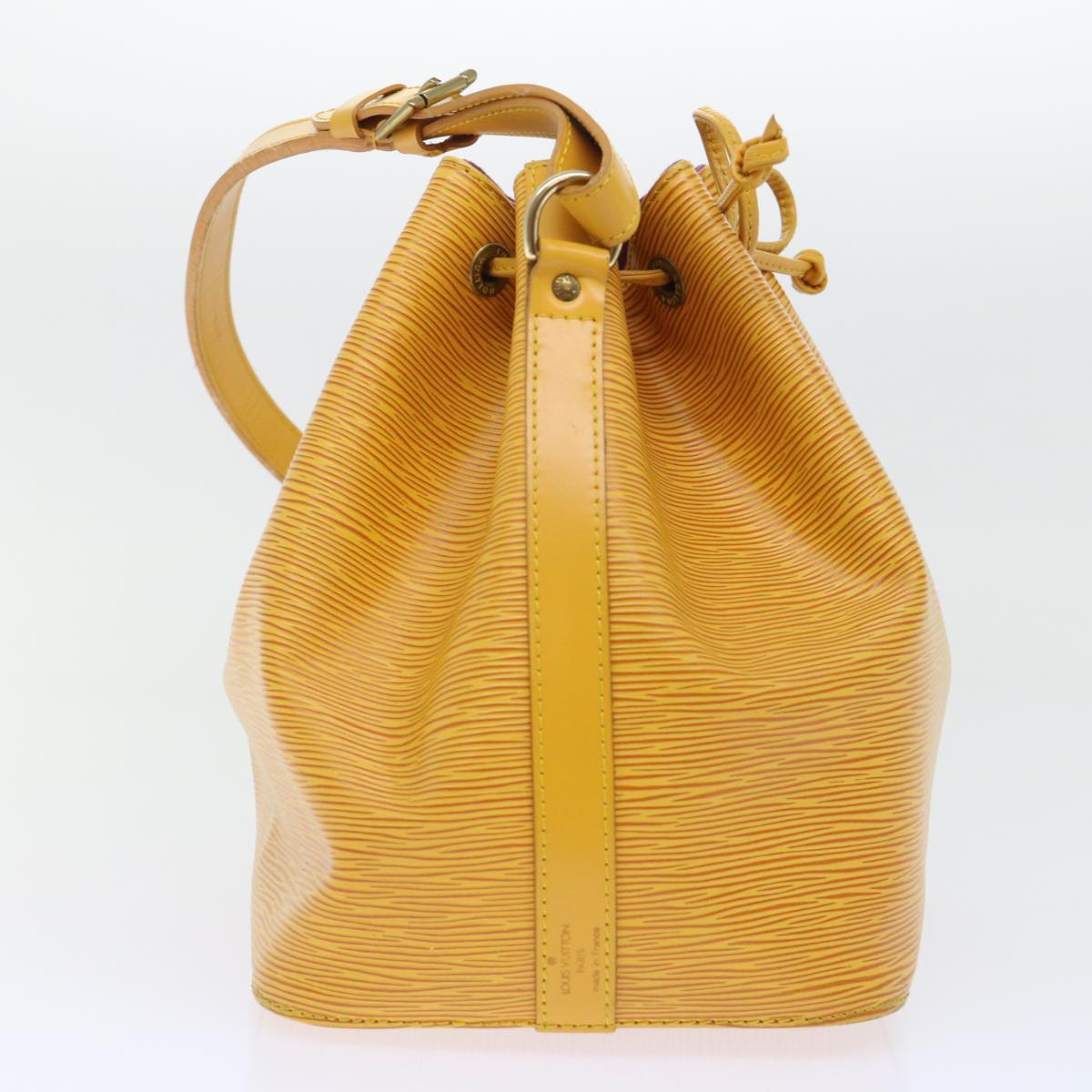 LOUIS VUITTON Epi Petit Noe Shoulder Bag Tassili Yellow M44109 LV Auth 52382