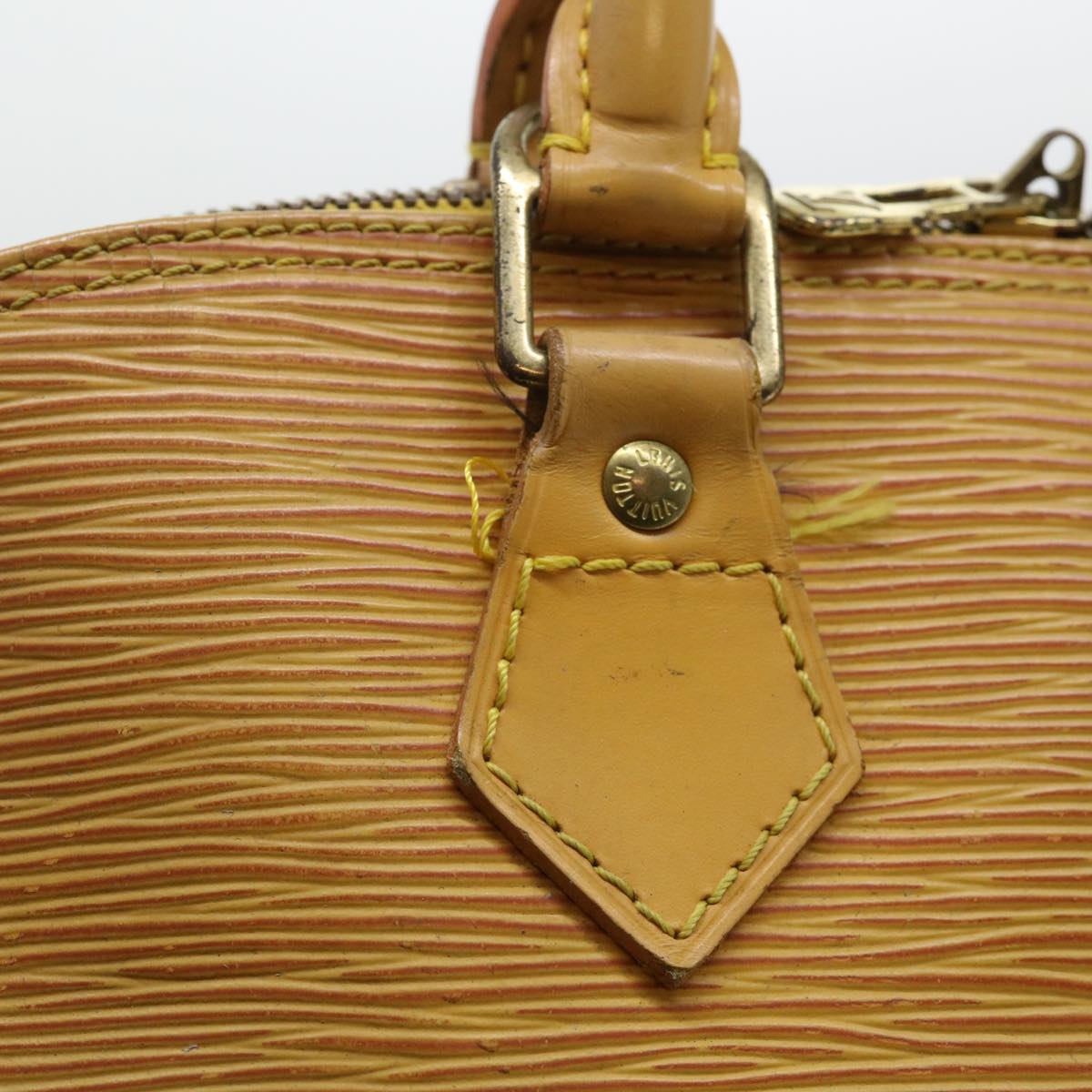 LOUIS VUITTON Epi Alma Hand Bag Tassili Yellow M52149 LV Auth 52398