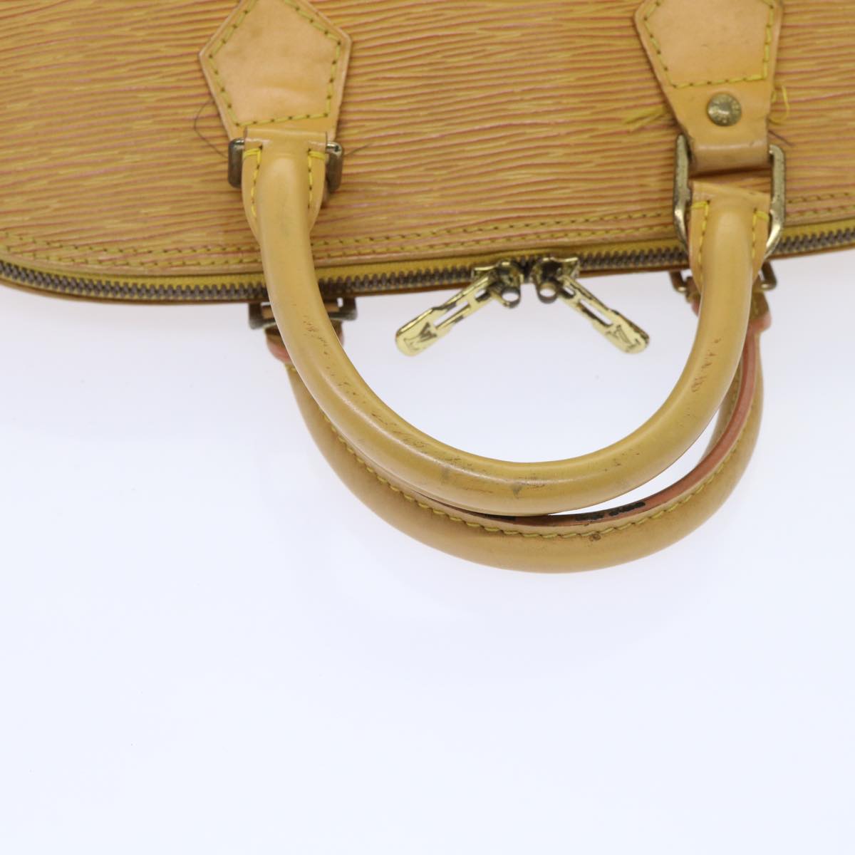 LOUIS VUITTON Epi Alma Hand Bag Tassili Yellow M52149 LV Auth 52398