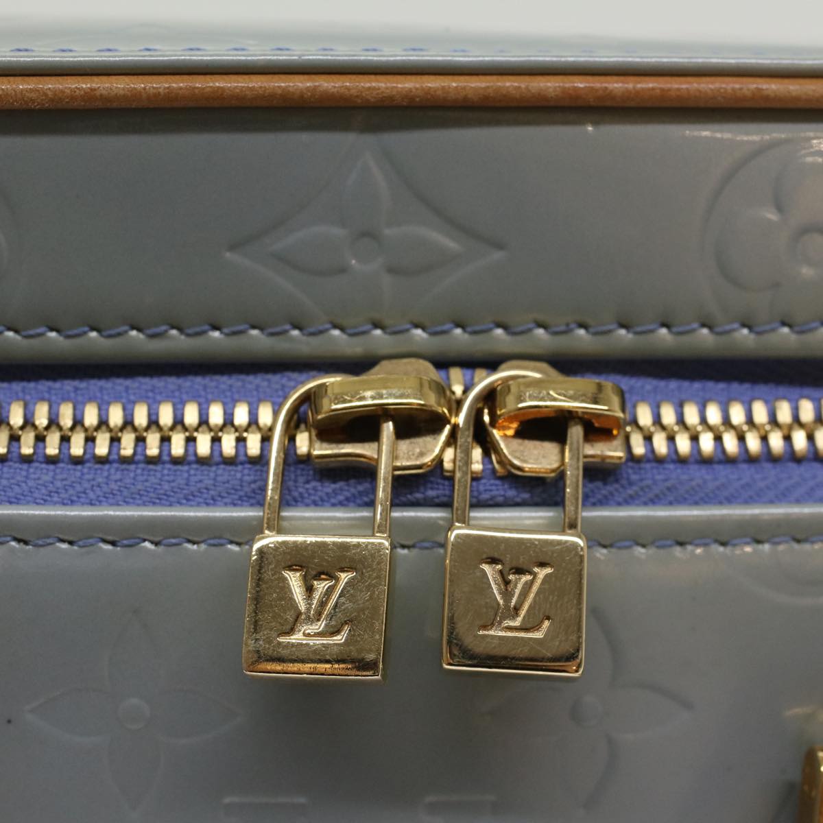 LOUIS VUITTON Monogram Vernis Sullivan Horizontal PM Hand Bag M91266 Auth 52410