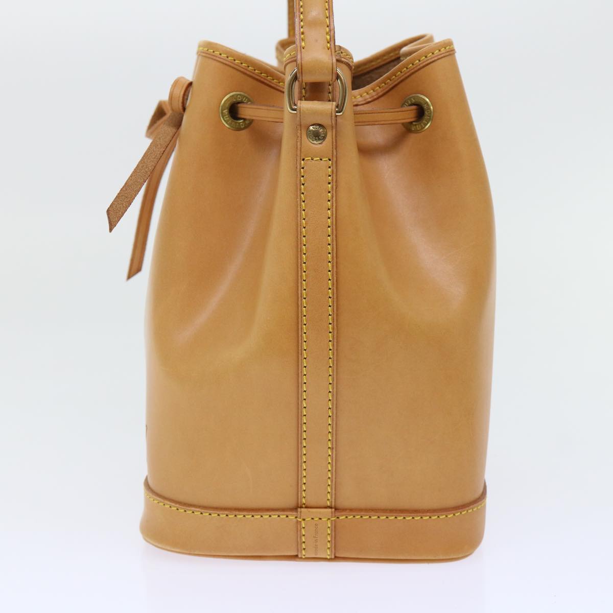 LOUIS VUITTON Nomad Mini Noe Hand Bag Leather Beige M43528 LV Auth 52415