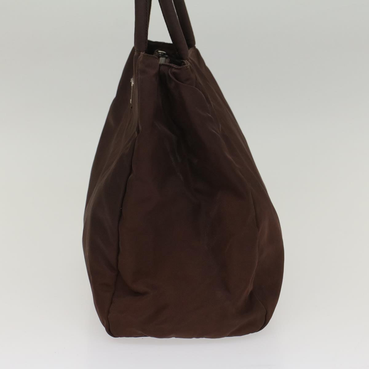 PRADA Tote Bag Nylon Brown Auth 52425