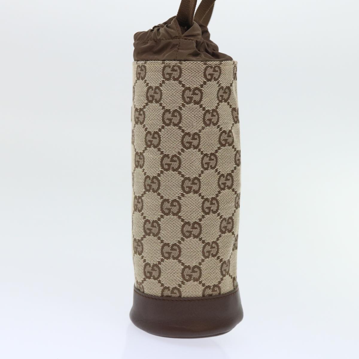 GUCCI GG Canvas Bottle Cover Pouch Beige 19 203437 0363 Auth 52443