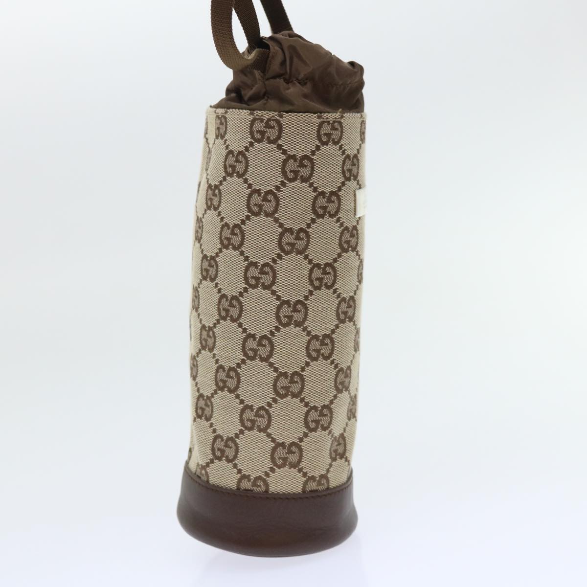 GUCCI GG Canvas Bottle Cover Pouch Beige 19 203437 0363 Auth 52443