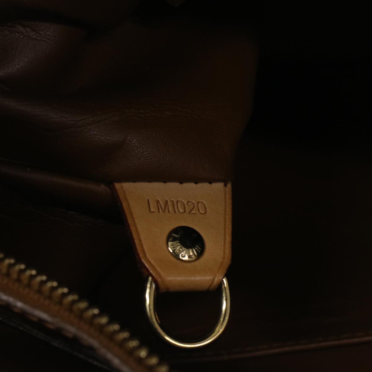 LOUIS VUITTON Monogram Vernis Houston Hand Bag Bronze M91122 LV Auth 52502