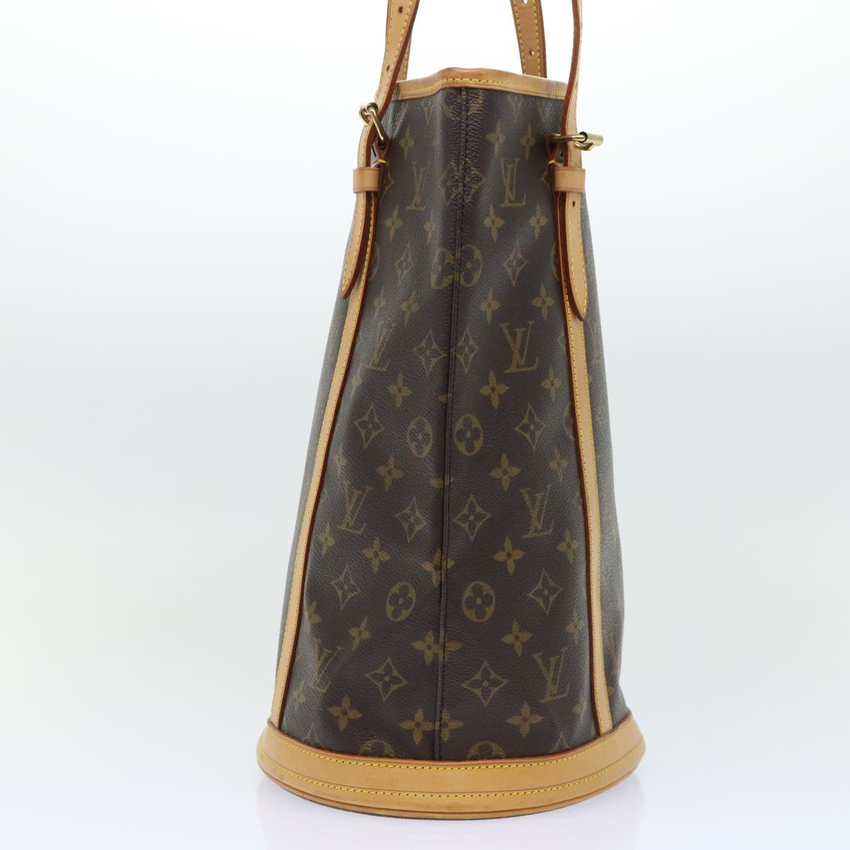 LOUIS VUITTON Monogram Bucket GM Shoulder Bag M42236 LV Auth 52506