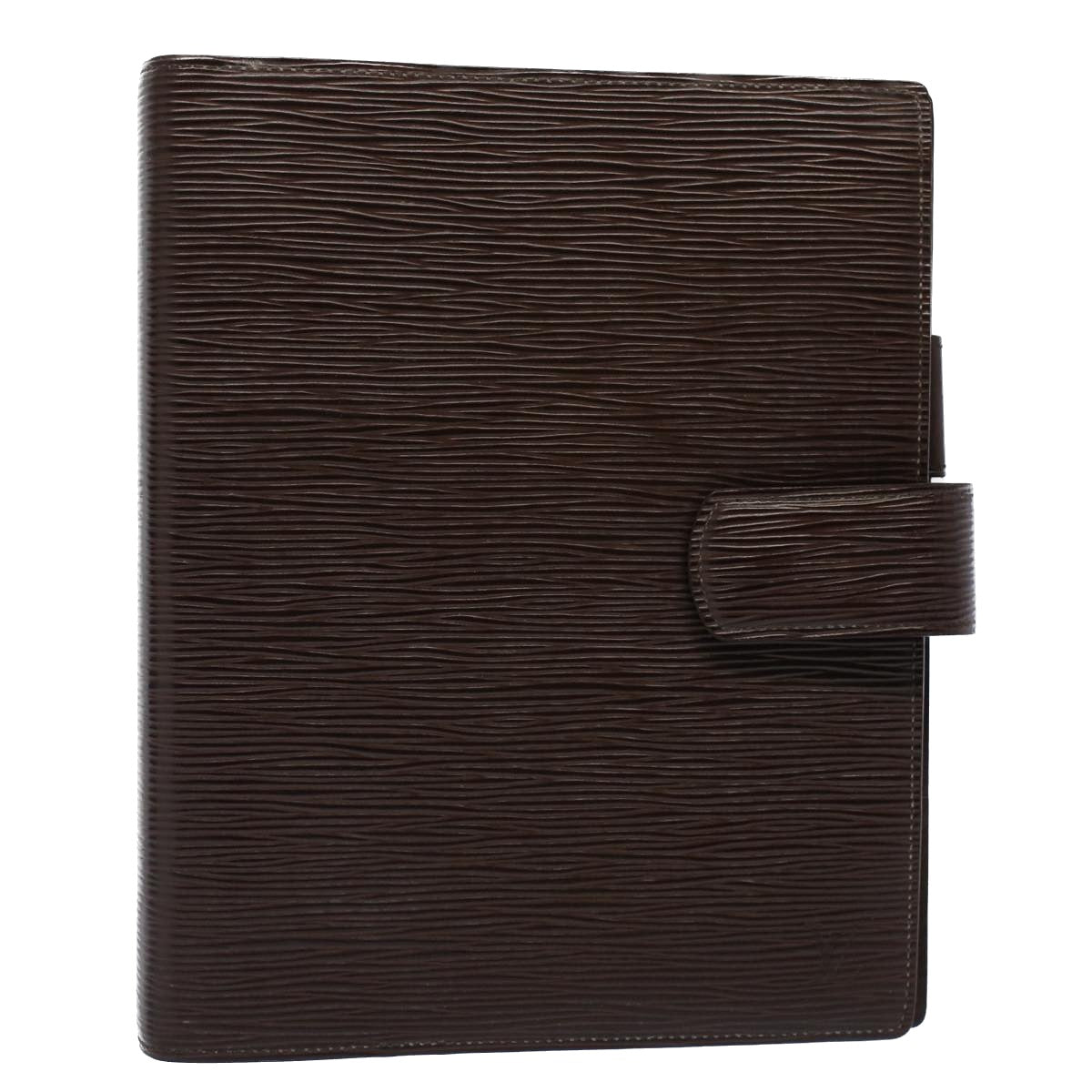 LOUIS VUITTON Epi Agenda GM Day Planner Cover Mocha Brown R2006D LV Auth 52536