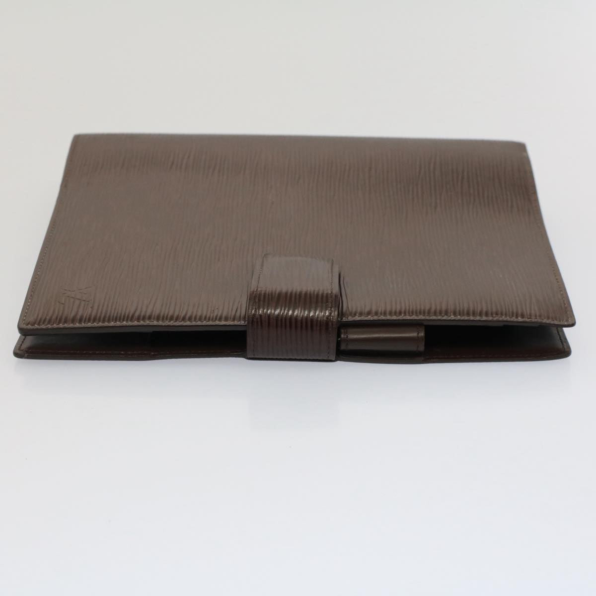 LOUIS VUITTON Epi Agenda GM Day Planner Cover Mocha Brown R2006D LV Auth 52536