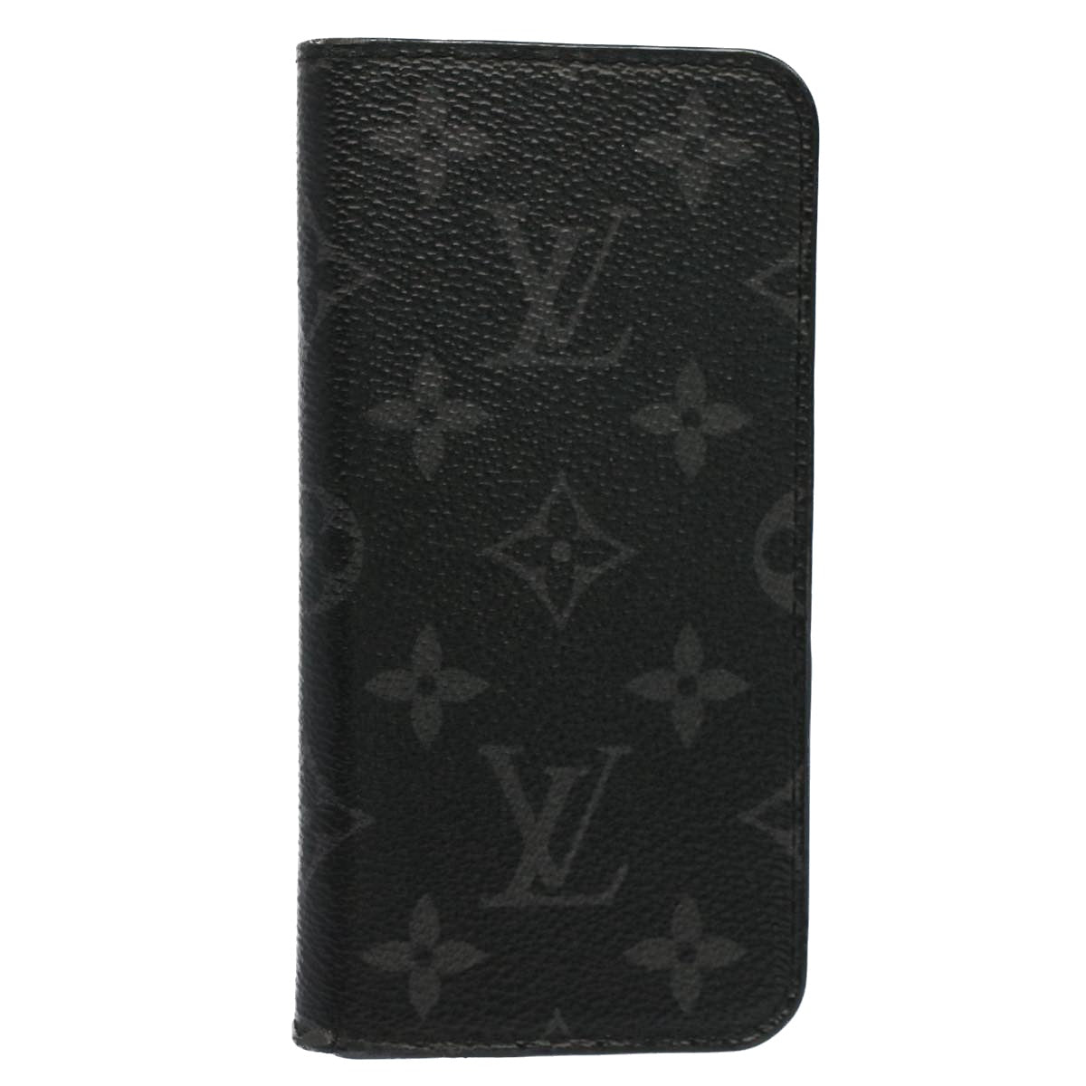 LOUIS VUITTON Monogram Eclipse iPhone X Cover M63446 LV Auth 52564