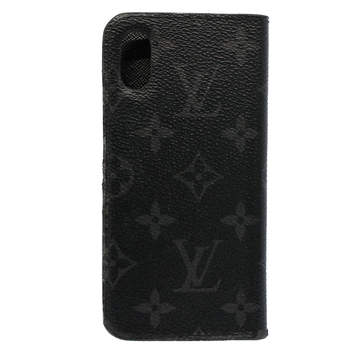 LOUIS VUITTON Monogram Eclipse iPhone X Cover M63446 LV Auth 52564 - 0