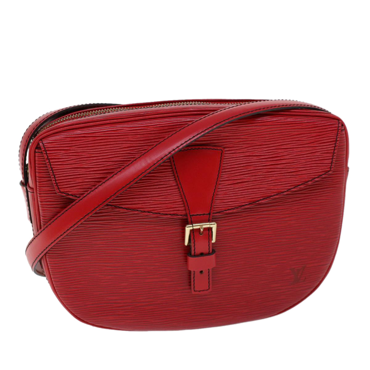 LOUIS VUITTON Epi Jeune Fille Shoulder Bag Red M52157 LV Auth 52586