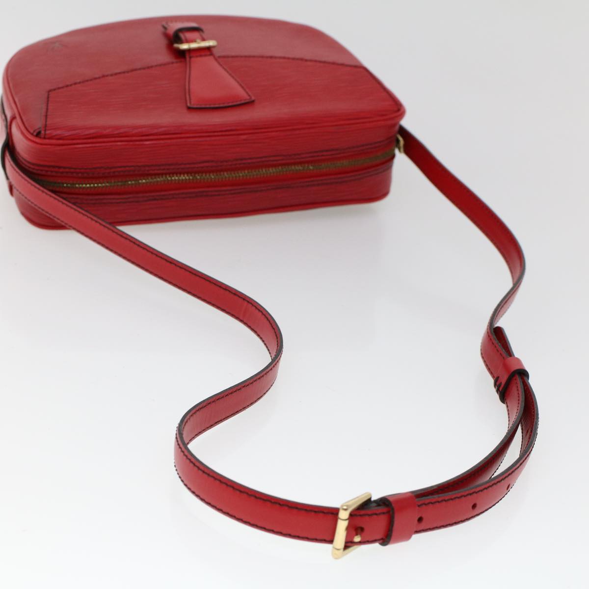 LOUIS VUITTON Epi Jeune Fille Shoulder Bag Red M52157 LV Auth 52586